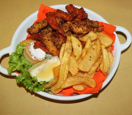 Pollo Frito y Mais