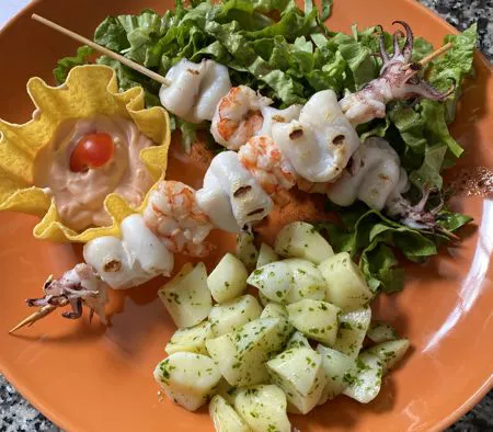 Brocheta de Calamares